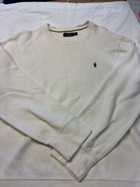 Polo Ralph Lauren Cream Crewneck Sweatshirt Size XL